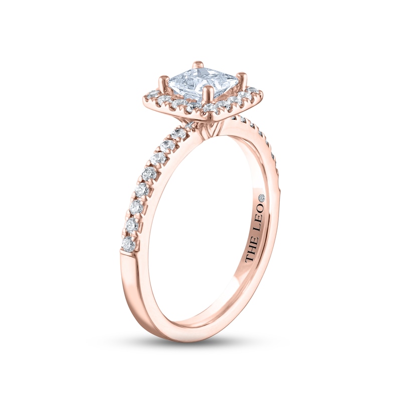 THE LEO Diamond Engagement Ring 1 ct tw Princess & Round-cut 14K Rose Gold