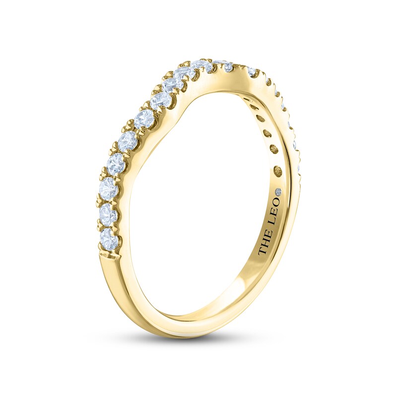 THE LEO Diamond Wedding Band 3/8 ct tw Round-cut 14K Yellow Gold