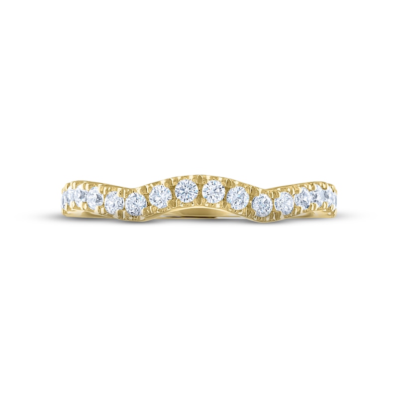 THE LEO Diamond Wedding Band 3/8 ct tw Round-cut 14K Yellow Gold