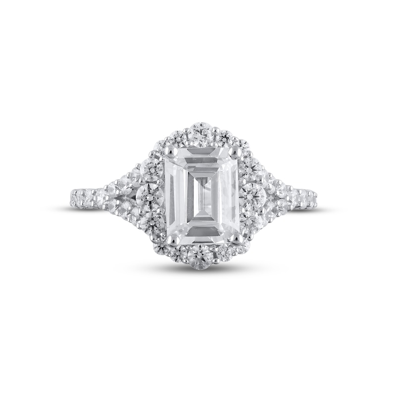 Lab-Created Diamonds by KAY Emerald-Cut Engagement Ring 2-3/4 ct tw 14K White Gold