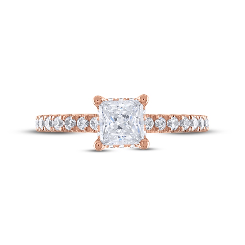 Main Image 3 of Now + Forever Diamond Engagement Ring 1-1/3 ct tw Princess & Round-cut 14K Rose Gold
