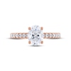 Thumbnail Image 2 of Diamond Engagement Ring 1-1/3 ct tw Oval & Round-cut 14K Rose Gold