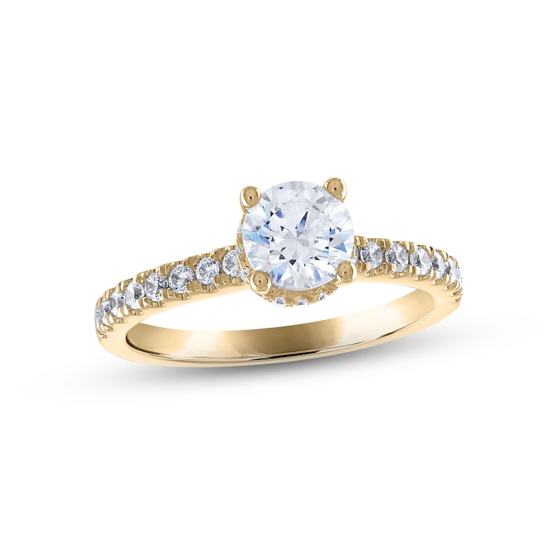 Main Image 1 of Now + Forever Diamond Engagement Ring 1-1/3 ct tw Round-cut 14K Yellow Gold