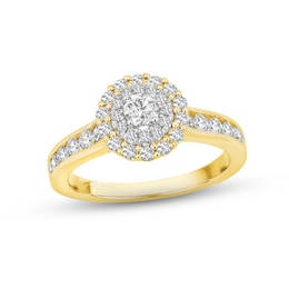 Now + Forever Diamond Engagement Ring 1 ct tw Round-cut 14K Two-Tone Gold