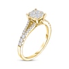 Multi-Diamond Engagement Ring 1/2 ct tw Round-cut 14K Yellow Gold