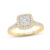 Thumbnail Image 1 of Now + Forever Multi-Diamond Engagement Ring 3/4 ct tw Round-cut 10K Two-Tone Gold