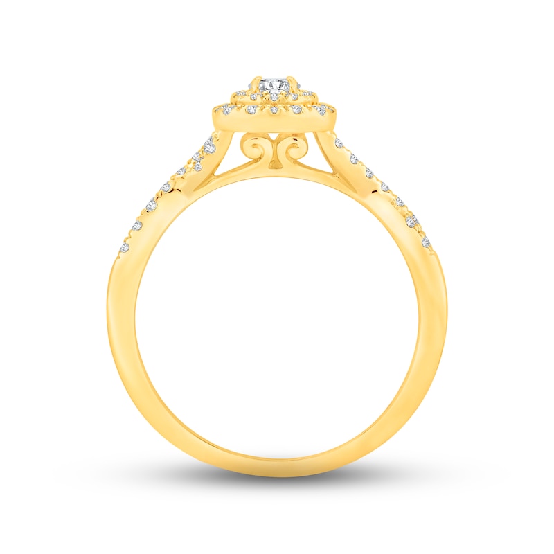 Diamond Engagement Ring 3/8 ct tw Round-cut 10K Yellow Gold | Kay