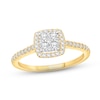 Thumbnail Image 0 of Multi-Diamond Engagement Ring 1/2 ct tw Round-cut 10K Two-Tone Gold
