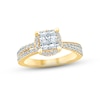 Thumbnail Image 1 of Now + Forever Multi-Diamond Engagement Ring 1 ct tw Princess & Round-cut 14K Yellow Gold