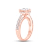 Thumbnail Image 2 of Now + Forever Multi-Diamond Engagement Ring 1 ct tw Princess & Round-cut 14K Rose Gold