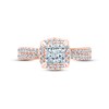 Thumbnail Image 3 of Now + Forever Multi-Diamond Engagement Ring 1 ct tw Princess & Round-cut 14K Rose Gold
