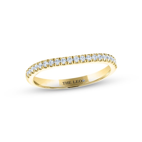 THE LEO Diamond Wedding Band 1/5 ct tw Round-cut 14K Yellow Gold