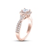 Thumbnail Image 2 of THE LEO Diamond Engagement Ring 1-1/8 ct tw Princess & Round-cut 14K Rose Gold