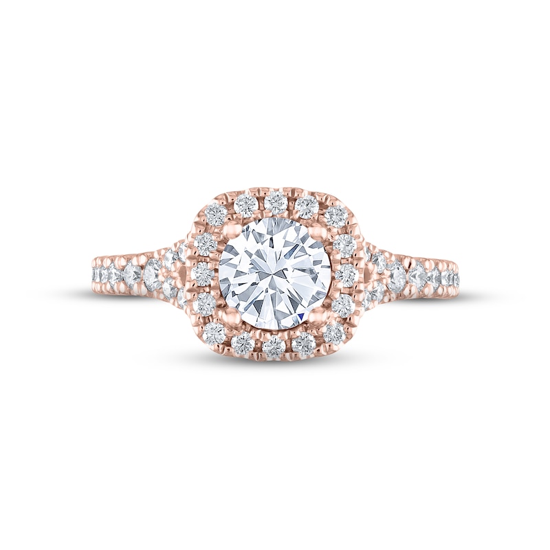 THE LEO Diamond Engagement Ring 1-1/3 ct tw Round-cut 14K Rose Gold