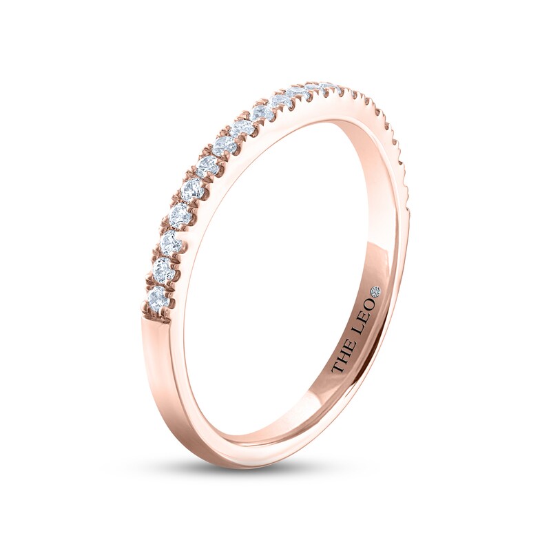 THE LEO Diamond Wedding Band 1/5 ct tw Round-cut 14K Rose Gold