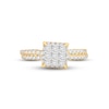 Thumbnail Image 3 of Now + Forever Multi-Diamond Engagement Ring 1 ct tw Princess & Round-cut 14K Yellow Gold