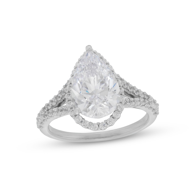 Lab-Created Diamonds by KAY Pear Shaped Engagement Ring 2-1/2 ct tw 14K White Gold
