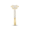 Thumbnail Image 2 of Memories Moments Magic Multi-Diamond Engagement Ring 1 ct tw Baguette & Round-cut 14K Yellow Gold