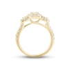 Thumbnail Image 3 of Memories Moments Magic Multi-Diamond Engagement Ring 1 ct tw Baguette & Round-cut 14K Yellow Gold