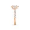 Thumbnail Image 1 of Memories Moments Magic Multi-Diamond Engagement Ring 1 ct tw Baguette & Round-cut 14K Rose Gold