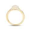 Thumbnail Image 3 of Now + Forever Multi-Diamond Engagement Ring 5/8 ct tw Round & Baguette-cut 14K Yellow Gold