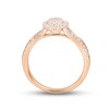 Thumbnail Image 2 of Multi-Diamond Engagement Ring 5/8 ct tw Round & Baguette-cut 14K Rose Gold