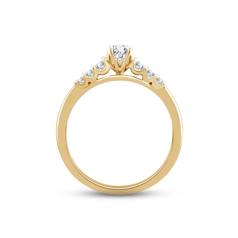 Main Image 3 of Now + Forever Diamond Engagement Ring 3/8 ct tw Round-cut 14K Yellow Gold