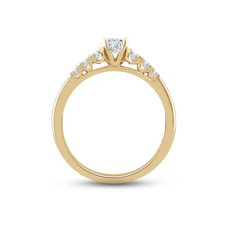 Main Image 3 of Now + Forever Diamond Engagement Ring 3/8 ct tw Princess & Round-cut 14K Yellow Gold