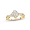 Thumbnail Image 1 of Now + Forever Multi-Diamond Engagement Ring 1/2 ct tw Round-cut 14K Yellow Gold