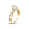 Thumbnail Image 2 of Now + Forever Multi-Diamond Engagement Ring 1/2 ct tw Round-cut 14K Yellow Gold