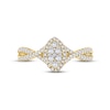 Thumbnail Image 3 of Now + Forever Multi-Diamond Engagement Ring 1/2 ct tw Round-cut 14K Yellow Gold
