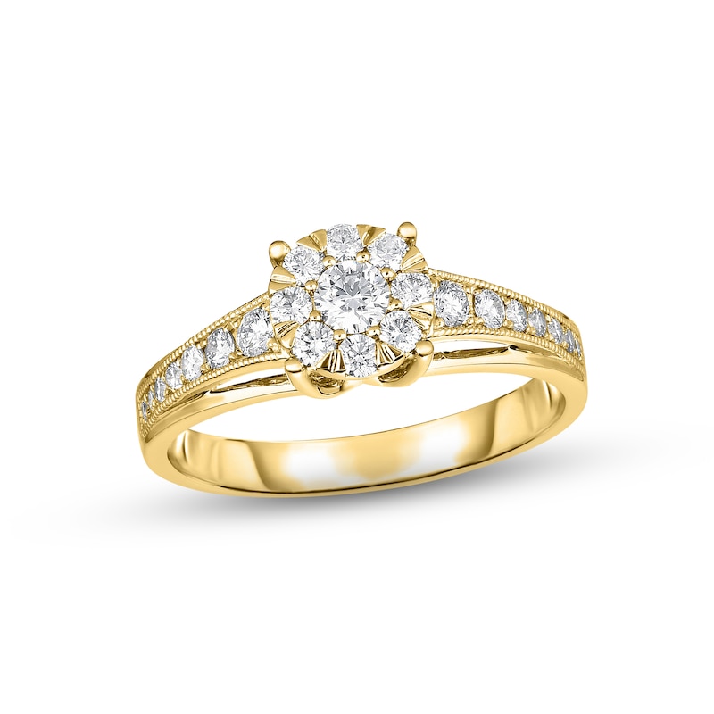 Main Image 1 of Now + Forever Diamond Engagement Ring 1/2 ct tw Round-cut 14K Yellow Gold