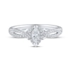 Diamond Engagement Ring 1/2 ct tw Marquise & Round-cut 14K White Gold