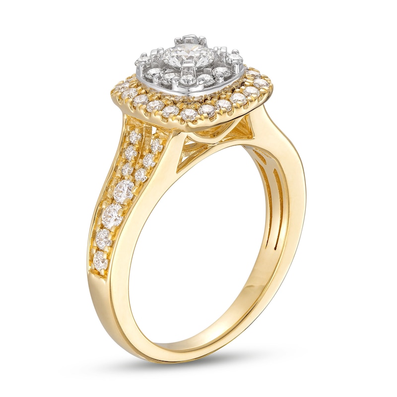Main Image 2 of Now + Forever Diamond Engagement Ring 1 ct tw Round-cut 14K Two-Tone Gold
