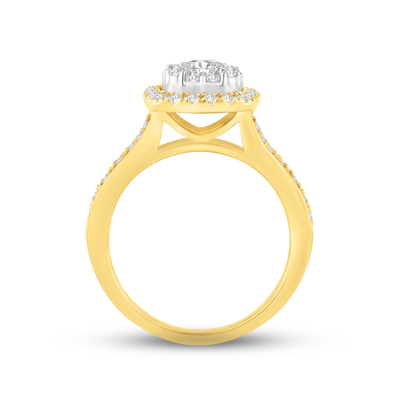 Main Image 3 of Now + Forever Diamond Engagement Ring 1 ct tw Round-cut 14K Two-Tone Gold
