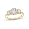 Thumbnail Image 1 of Now + Forever Diamond Three-Stone Engagement Ring 7/8 ct tw Round-cut 14K Yellow Gold