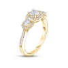 Thumbnail Image 2 of Now + Forever Diamond Three-Stone Engagement Ring 7/8 ct tw Round-cut 14K Yellow Gold