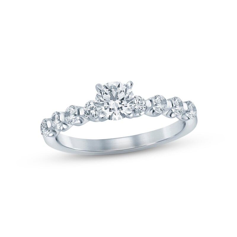Diamond Engagement Ring 1 ct tw Round-cut 14K White Gold