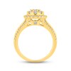 Thumbnail Image 1 of Diamond Halo Engagement Ring 1 ct tw Round-cut 14K Yellow Gold