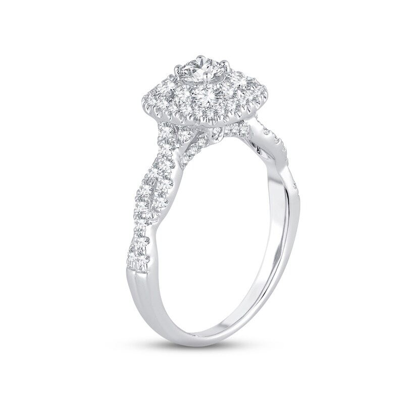 Diamond Engagement Ring 1 ct tw Round-cut 14K White Gold