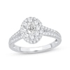 Thumbnail Image 1 of Now + Forever Diamond Engagement Ring 1 ct tw Oval & Round-cut 14K White Gold