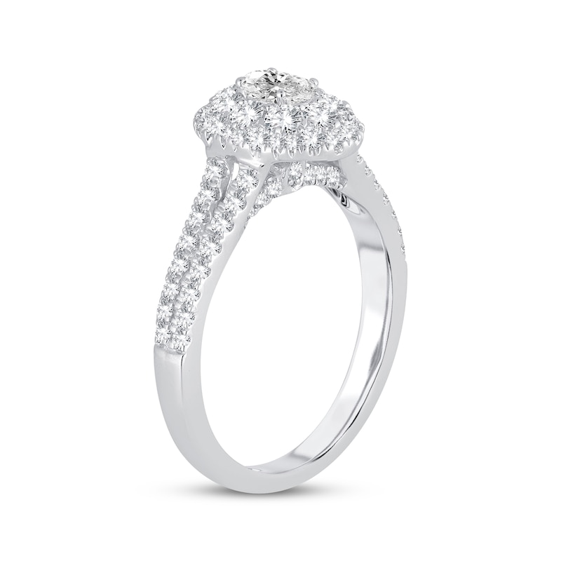 Main Image 2 of Now + Forever Diamond Engagement Ring 1 ct tw Oval & Round-cut 14K White Gold