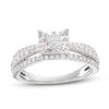 Thumbnail Image 0 of Diamond Engagement Ring 1 ct tw Princess & Round-cut 14K White Gold