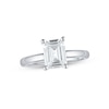 Thumbnail Image 0 of Lab-Created Diamonds by KAY Emerald-Cut Solitaire Engagement Ring 2 ct tw 14K White Gold (F/SI2)