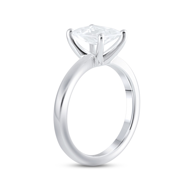 Lab-Created Diamonds by KAY Emerald-Cut Solitaire Engagement Ring 2 ct tw 14K White Gold (F/SI2)