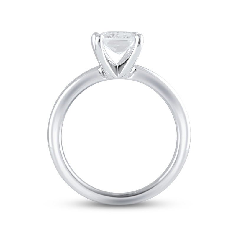 Main Image 3 of Lab-Grown Diamonds Emerald-Cut Solitaire Engagement Ring 2 ct tw 14K White Gold (F/SI2)