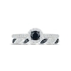 Thumbnail Image 1 of Black & White Diamond Bridal Set 1/2 ct tw Round-cut 10K White Gold