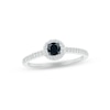 Thumbnail Image 3 of Now + Forever Black & White Diamond Bridal Set 1/2 ct tw Round-cut 10K White Gold