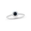 Thumbnail Image 2 of Black & White Diamond Bridal Set 1/2 ct tw Round-cut 10K White Gold