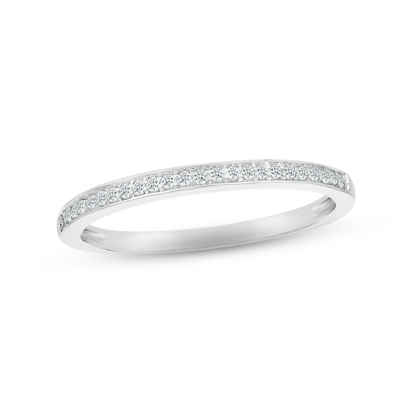 Main Image 4 of Now + Forever Blue Sapphire & Diamond Bridal Set 1/4 ct tw Square & Round-cut 10K White Gold